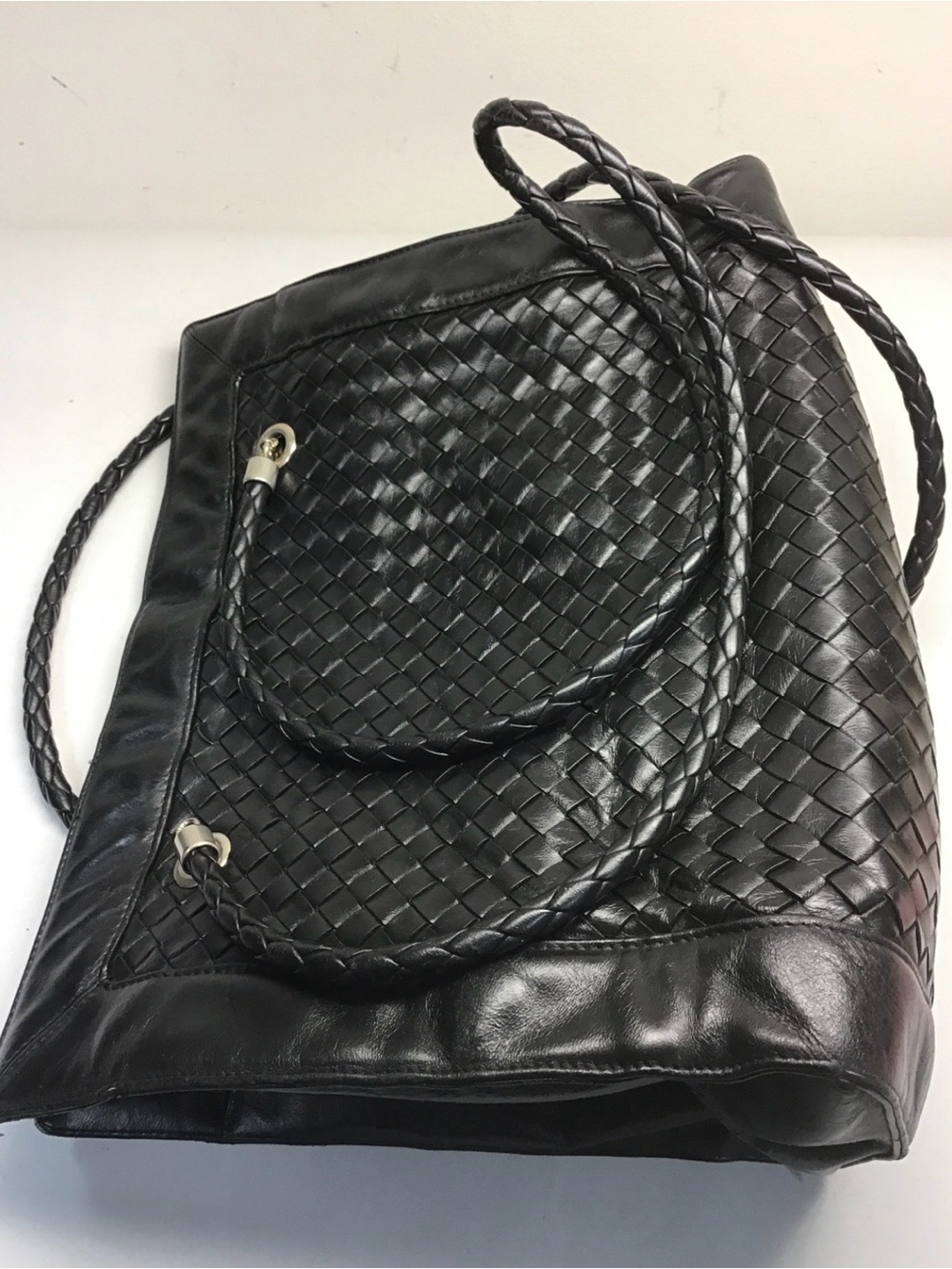 Vintage Bottega Veneta Intrecciato Shoulder Bag - Picture 2 of 12